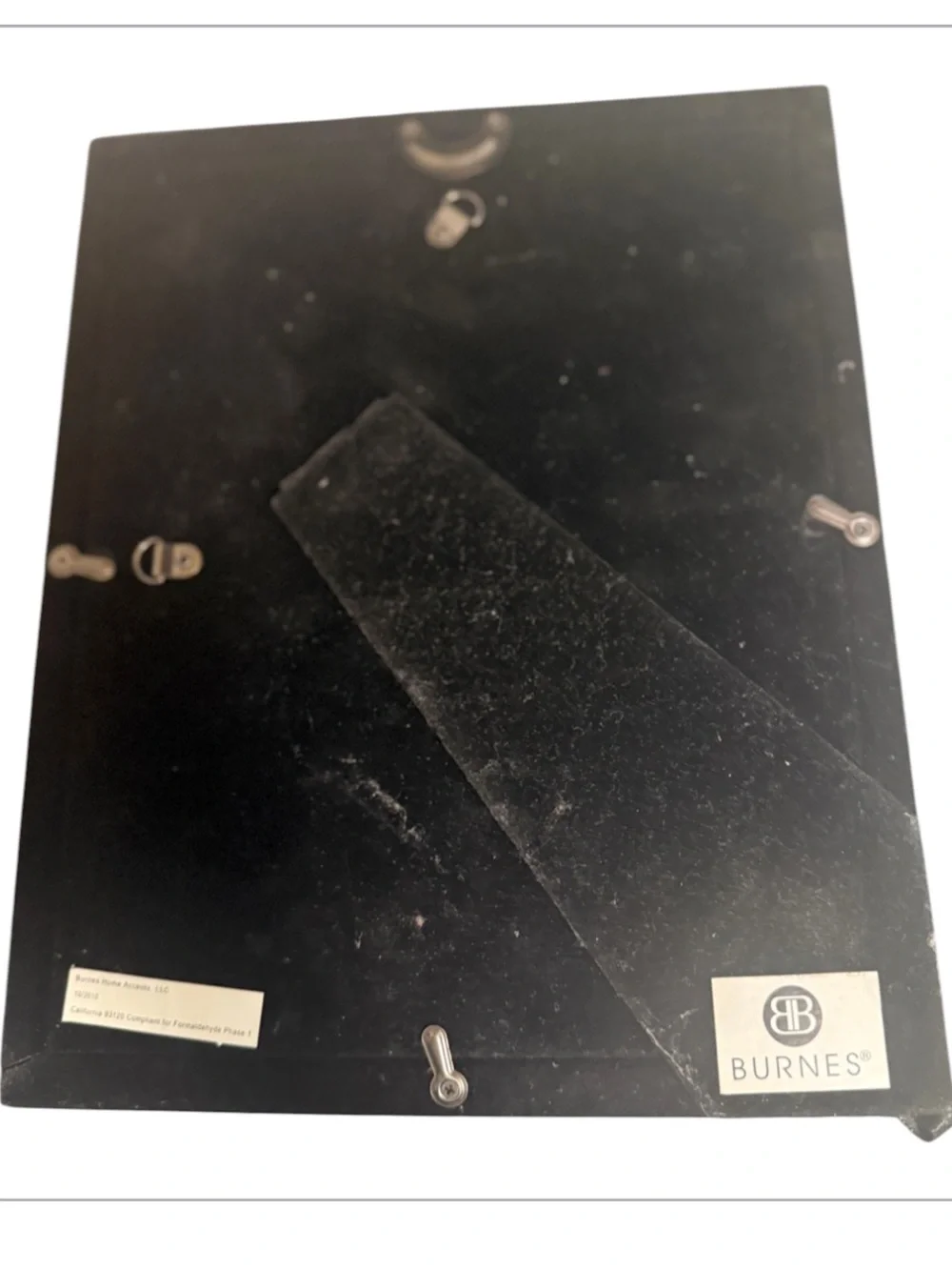 Vintage Burnes Black Velvet Photo Frame Backing